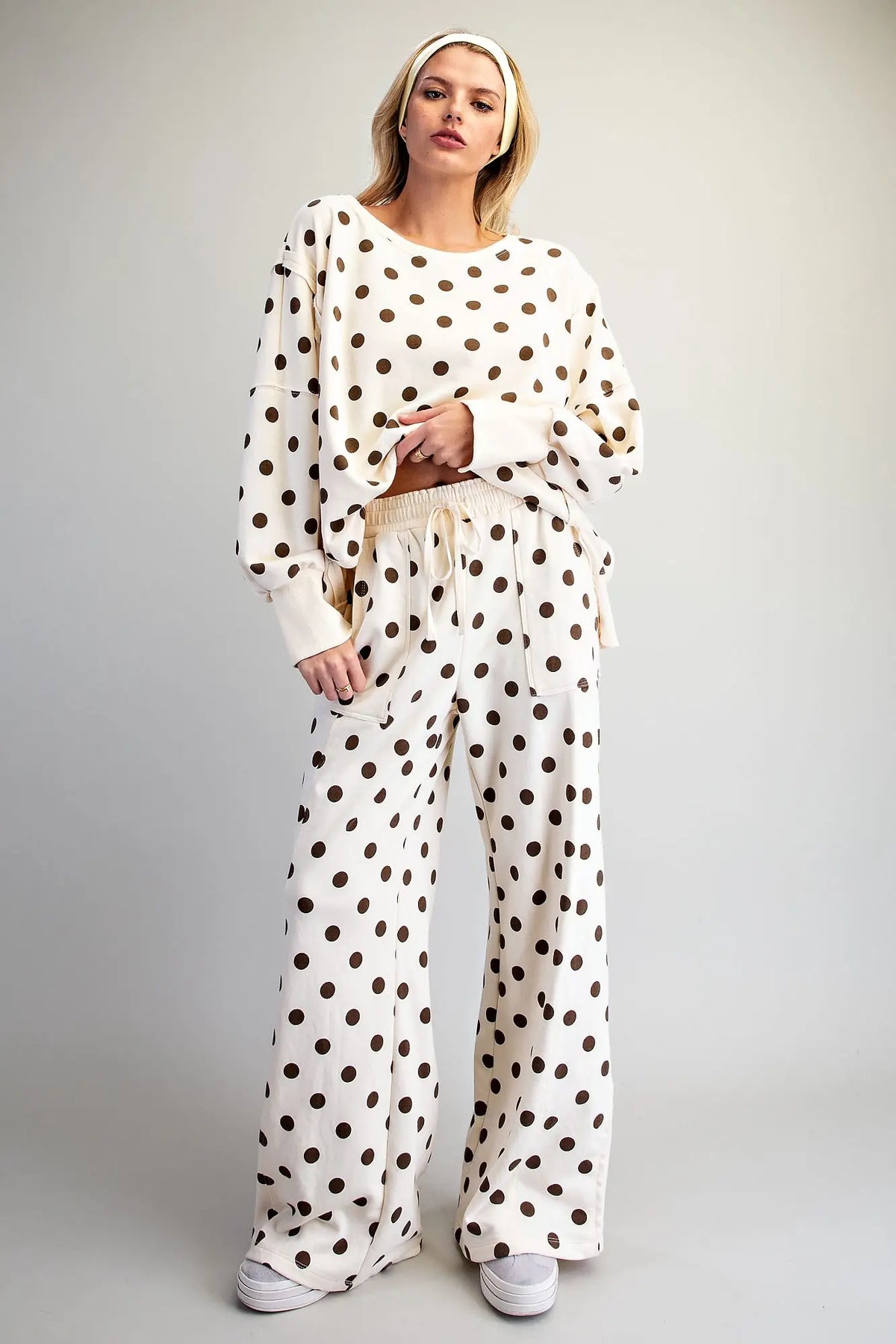 Polka Dot Wide Legs