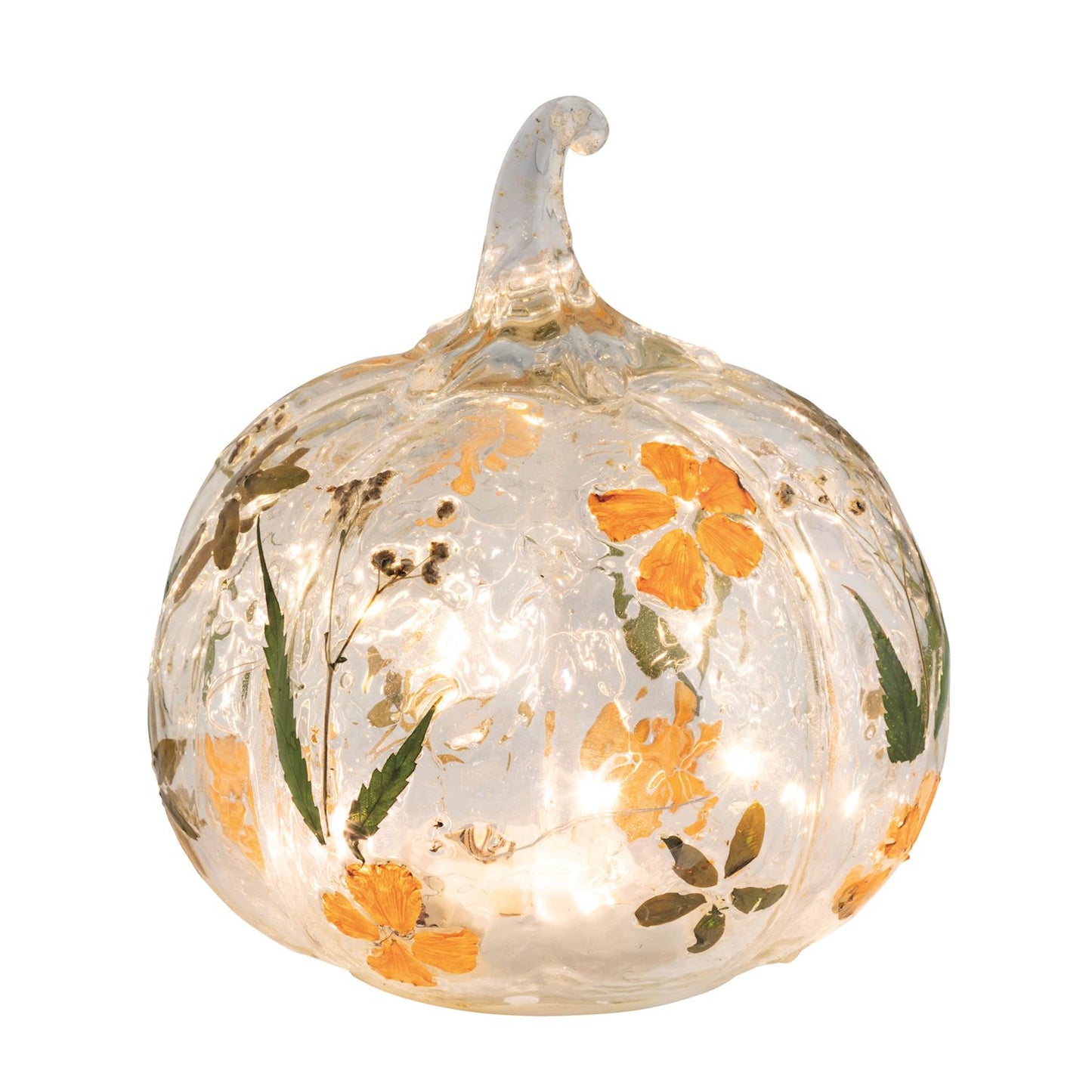 Gather LED Glass Pumpkin