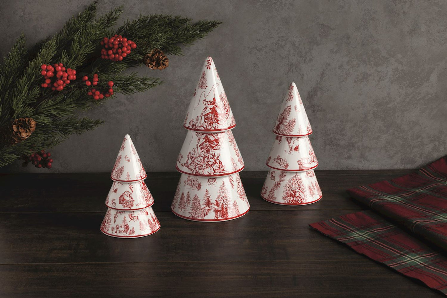 Red Toile Tree Sitter