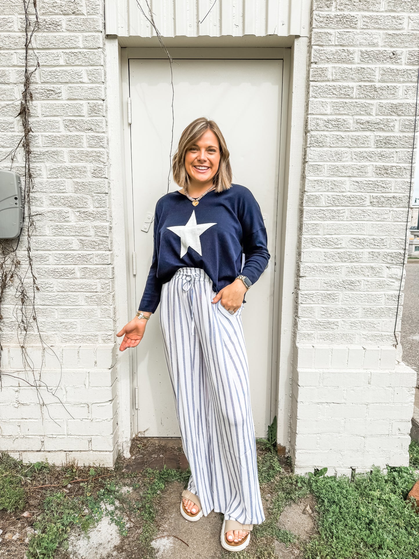 Navy Star Sweater (Six/Fifty)