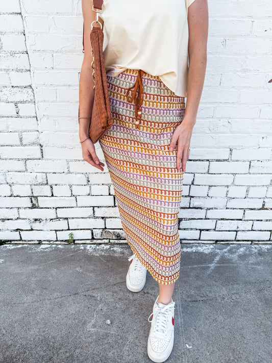 Multi Print Midi Skirt (Sadie & Sage)