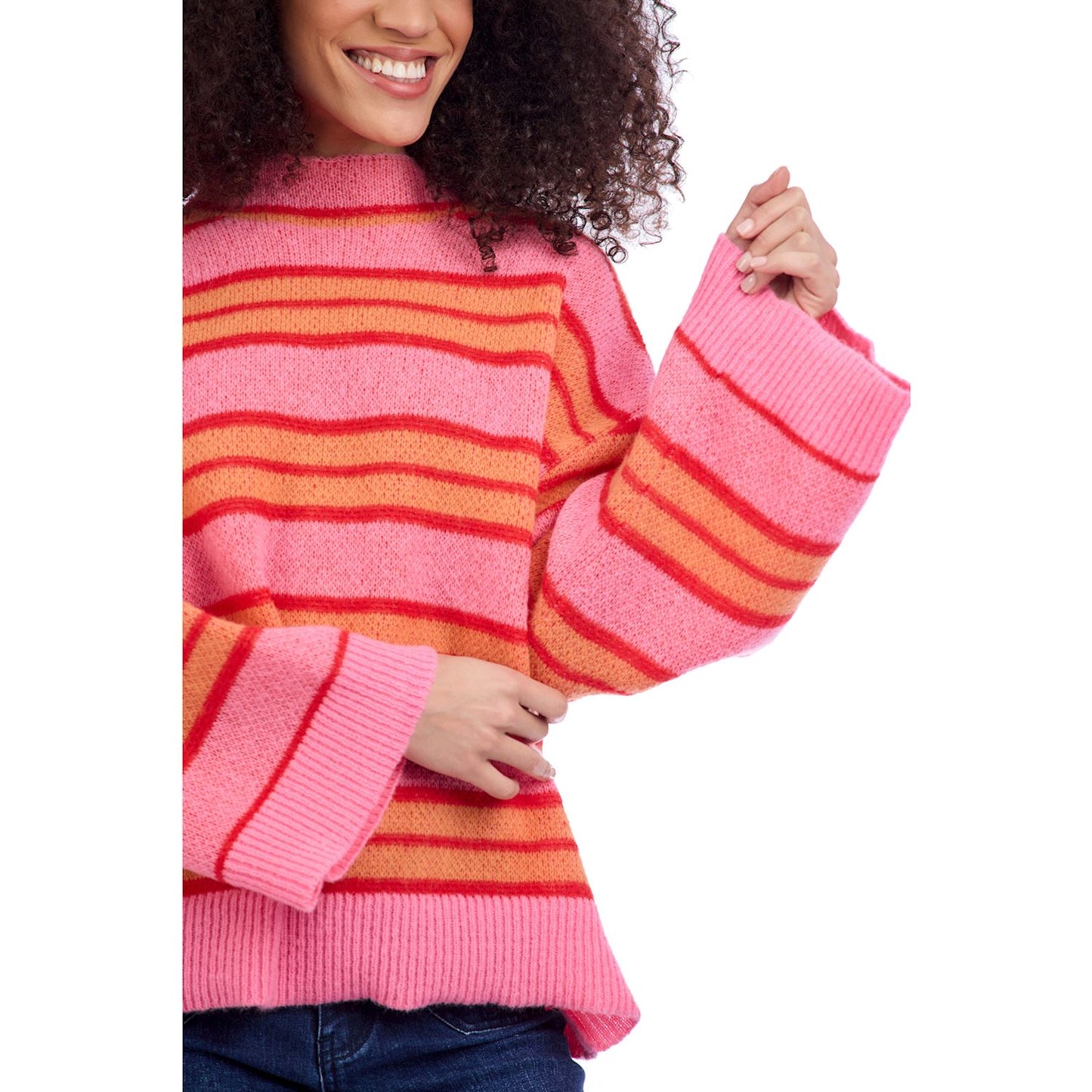 Pink Quinnie Turtleneck Sweater