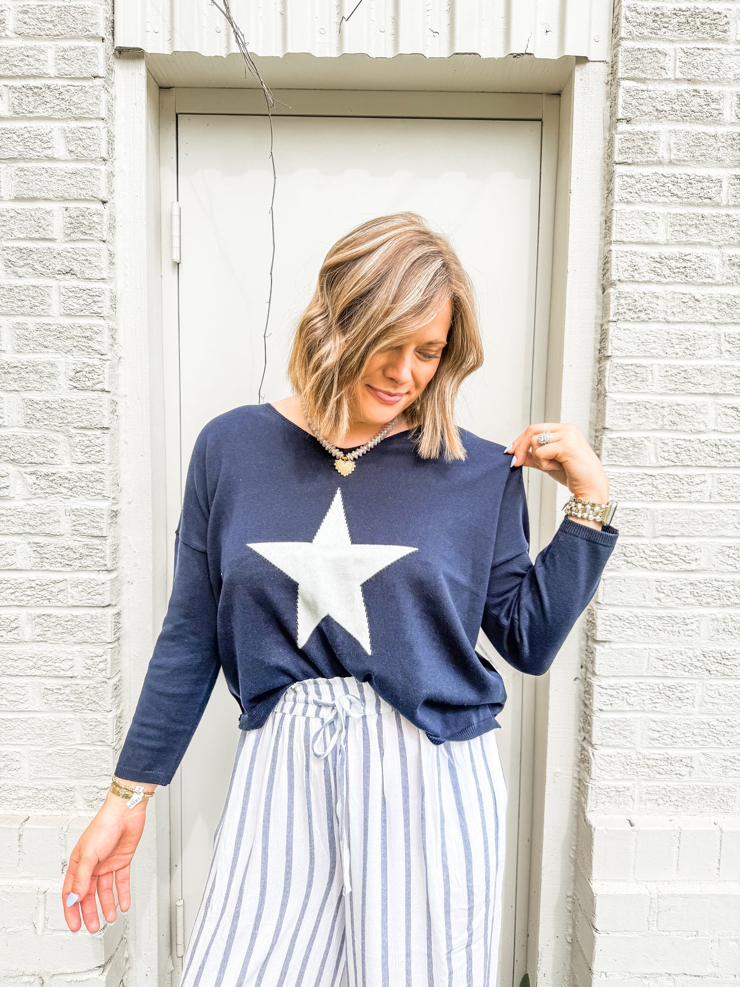 Navy Star Sweater (Six/Fifty)