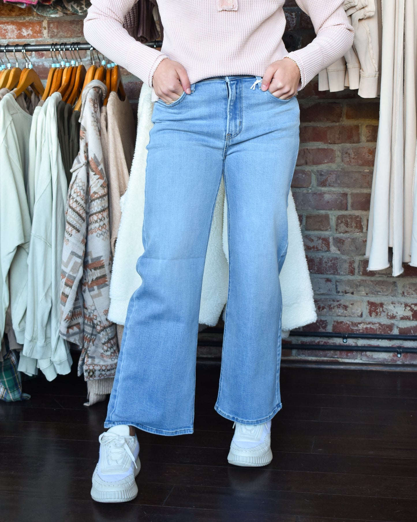 High-Rise Wide Leg Denim (Just Black)