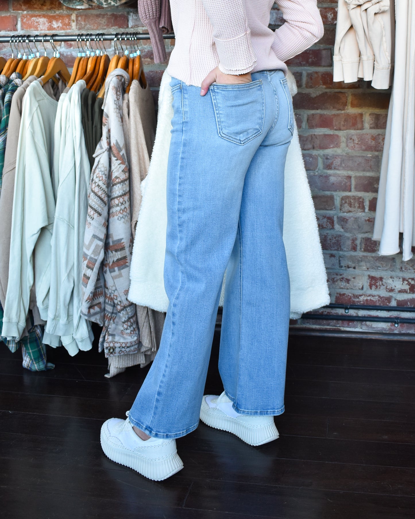 High-Rise Wide Leg Denim (Just Black)