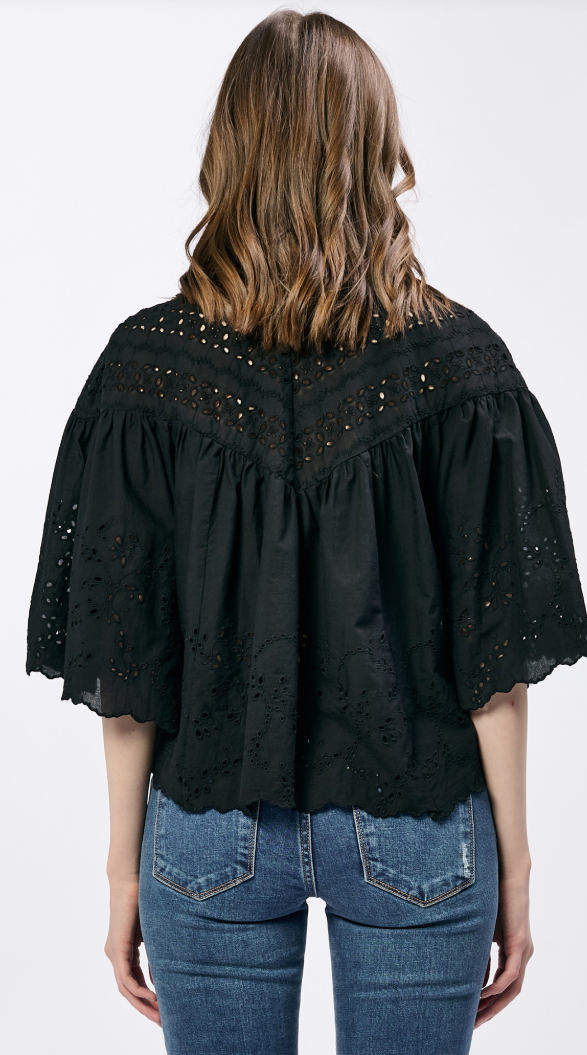 Elodia Eylelet Blouse || Dear Johns
