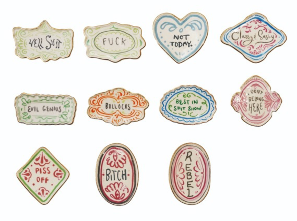 Stoneware Electroplated Magnets // 11 Styles (Hazel Mazel)