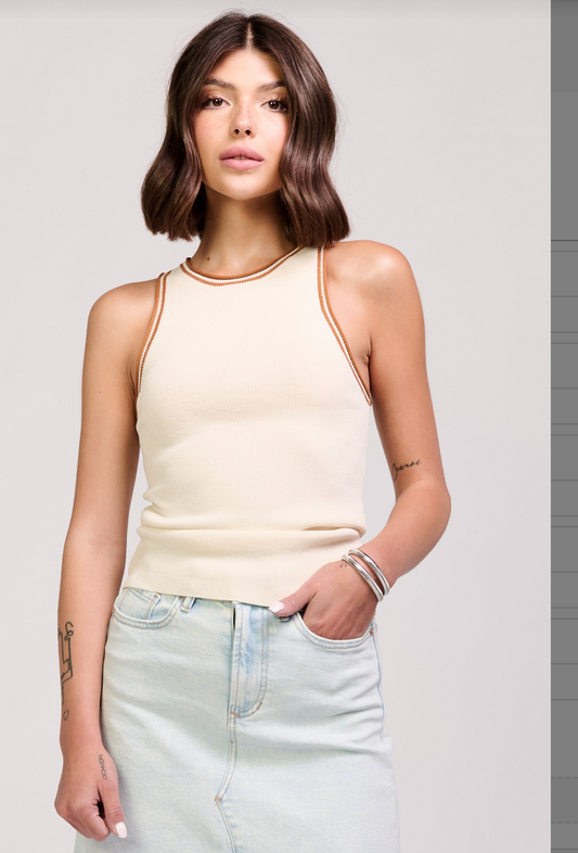 Mariah Sweater Tank Cream (Another Love)