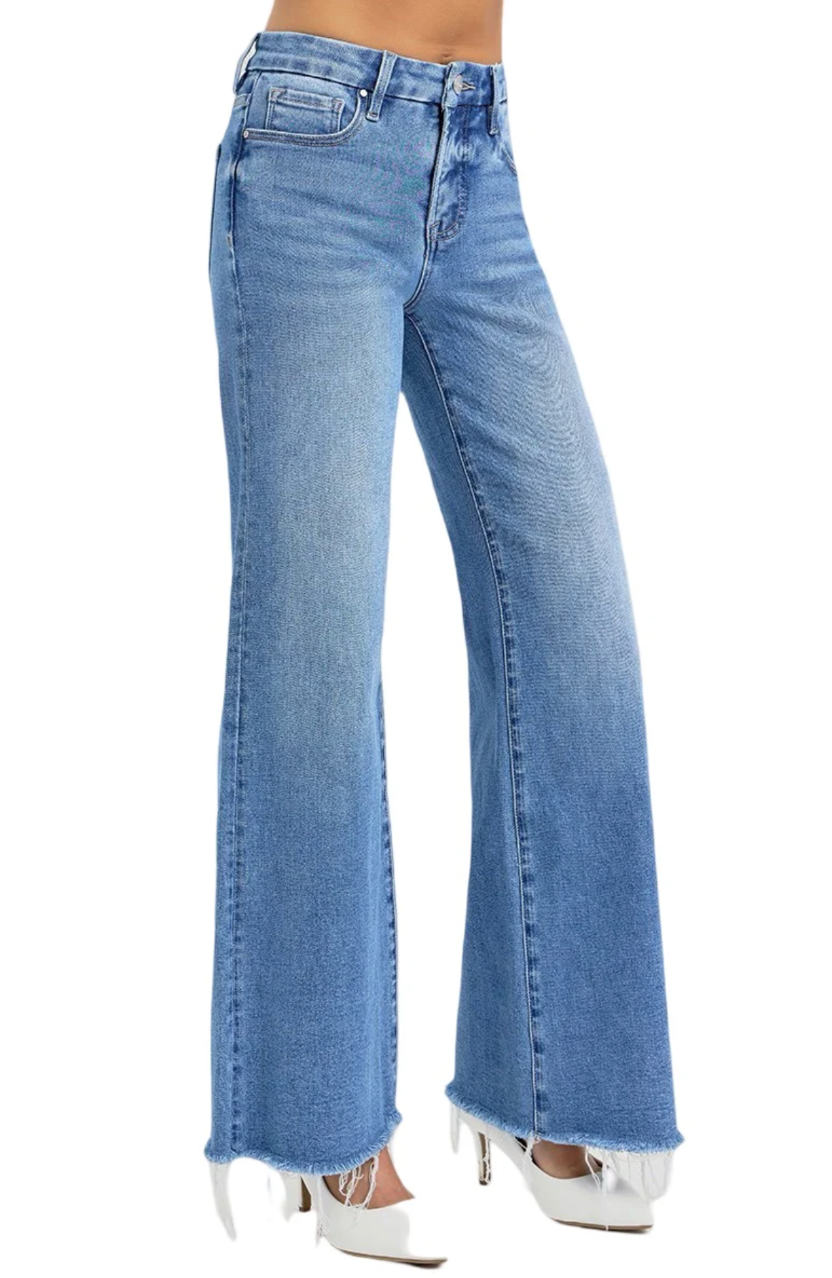 Light Wash Wide Leg W/ Tummy Control