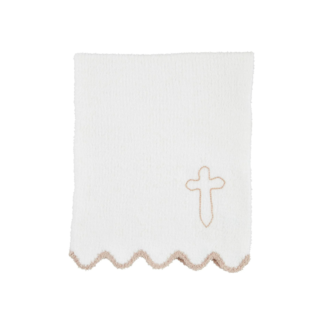 Cross Chenille Blanket (Mudpie)