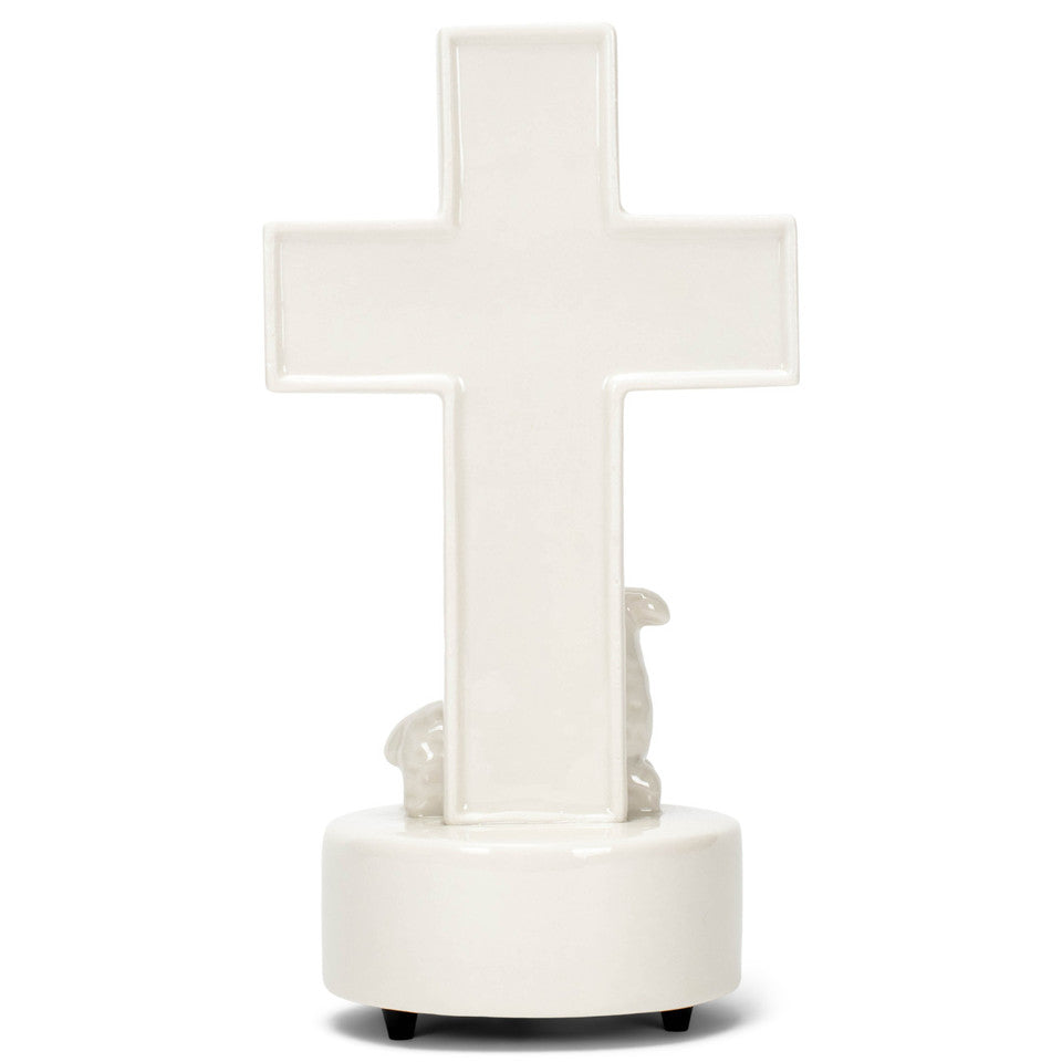 Jesus Loves Me Medallion Musical Cross