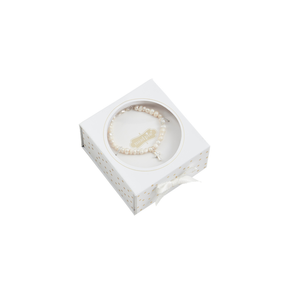 Girls Boxed Cross Bracelet (Mudpie)