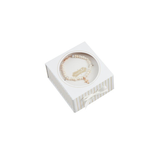 Girls Boxed Cross Bracelet (Mudpie)