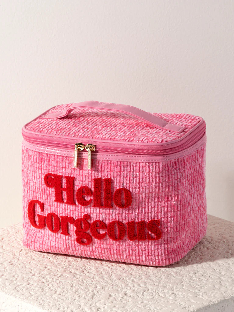 Hello Gorgeous Pink Cosmetic Bag (Shiraleah)