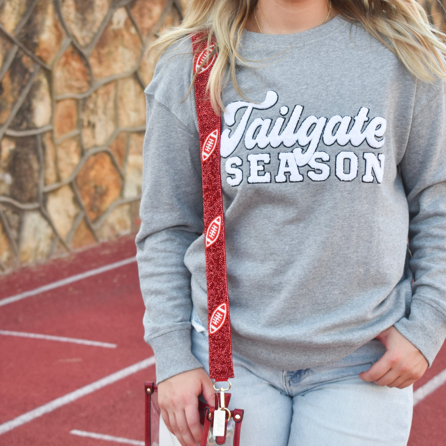 Tailgate Season Gray Sweatshirt (Shiraleah)