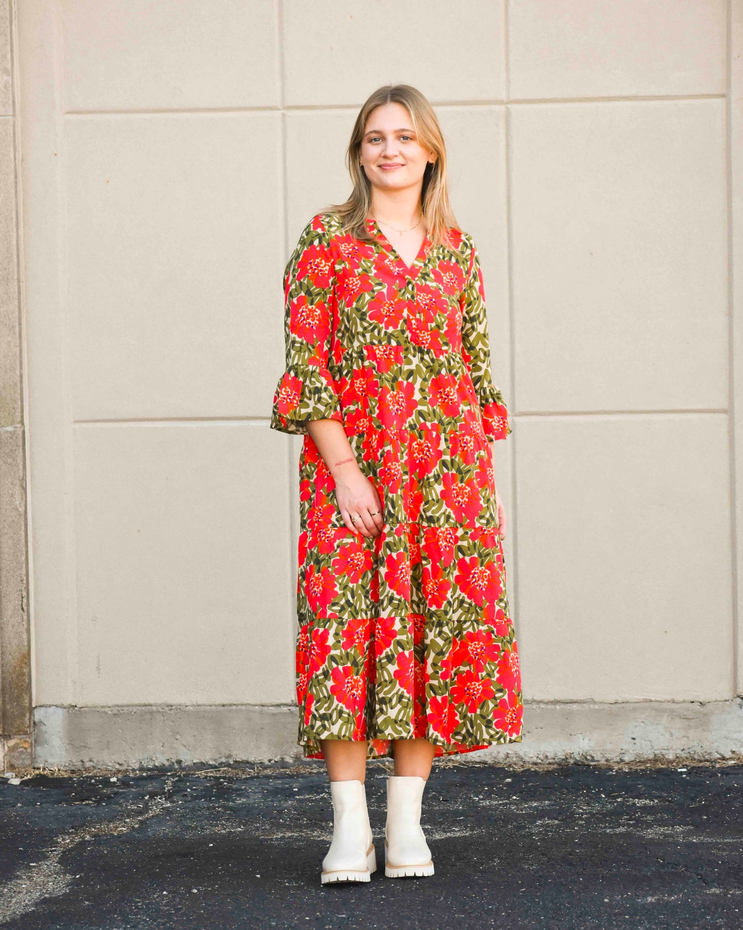 Benette Wildflower Olive Maxi (Michelle McDowell)