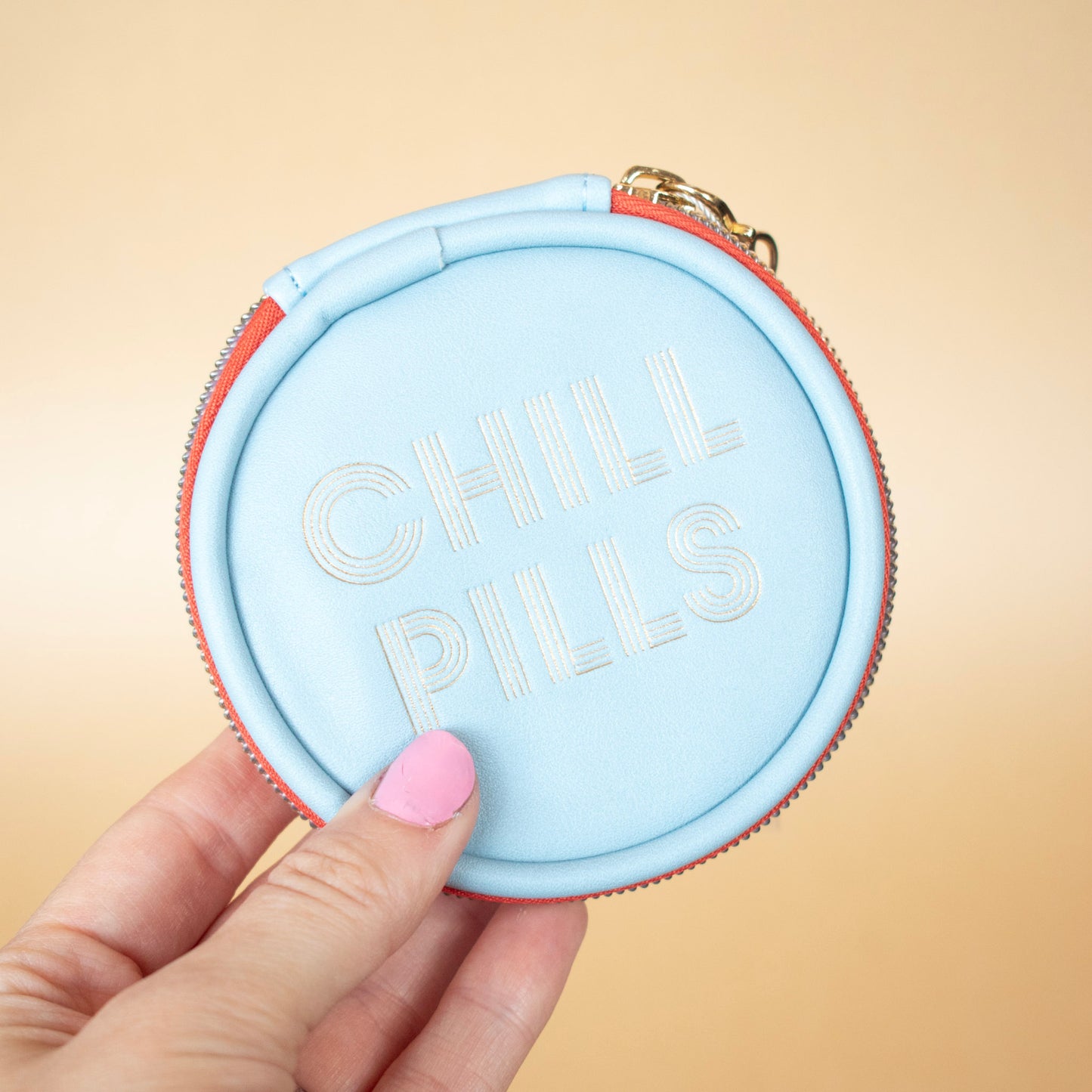 Blue Chill Pills Vegan Leather Pill Box (Designworks Ink)