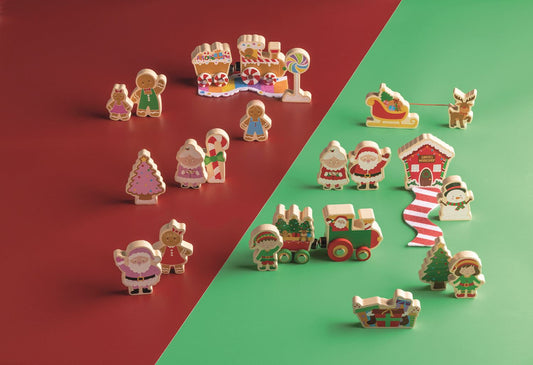 Christmas Wood Toy Sets
