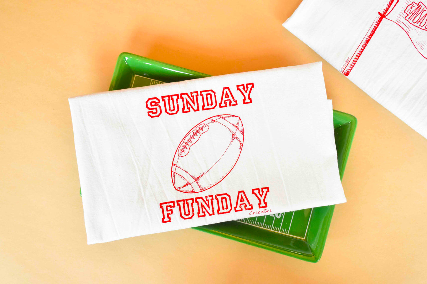 Football Kitchen Towels (Green Bee Tea Towels)