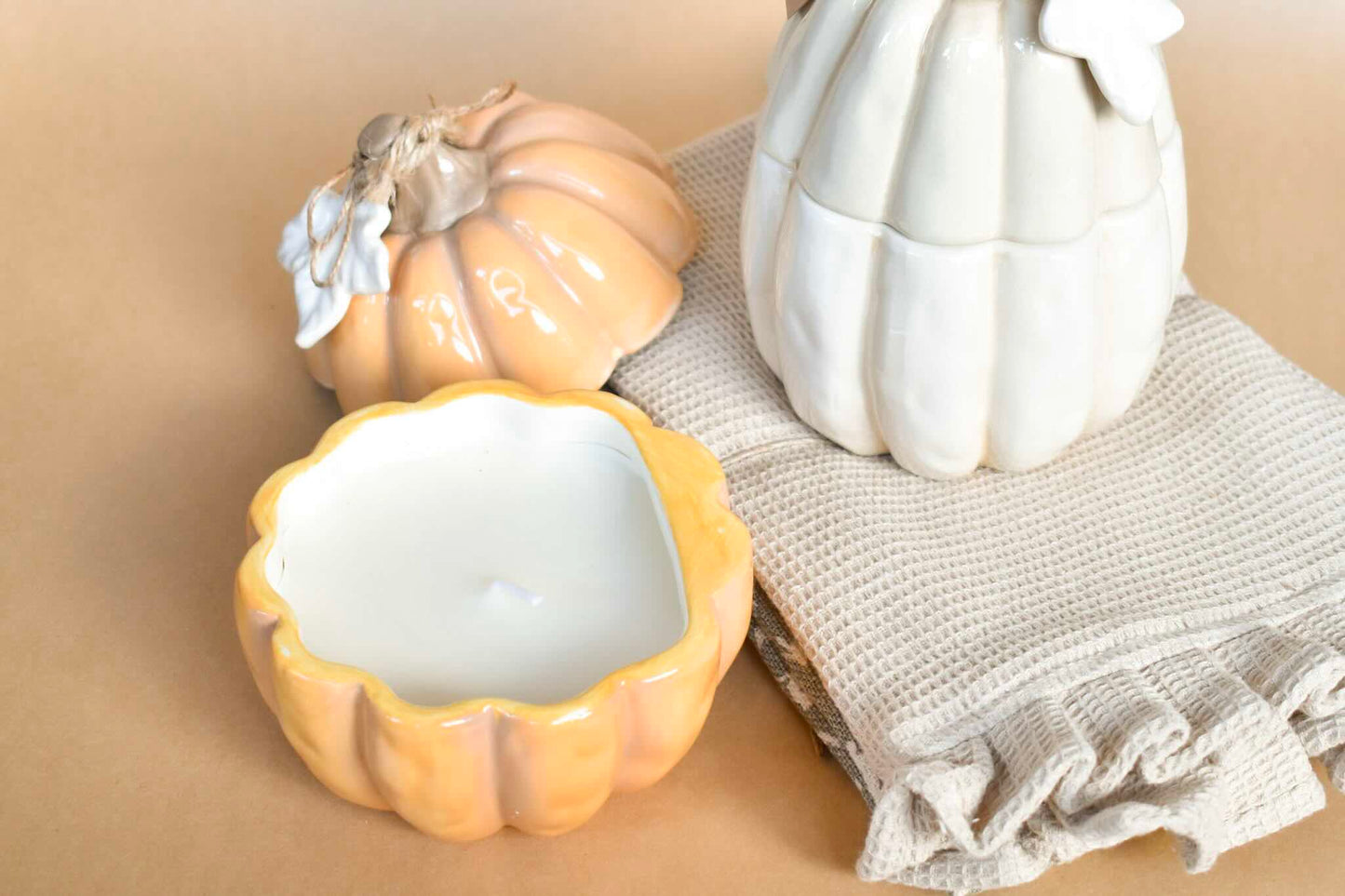 Ceramic Pumpkin Candle (Mud Pie)