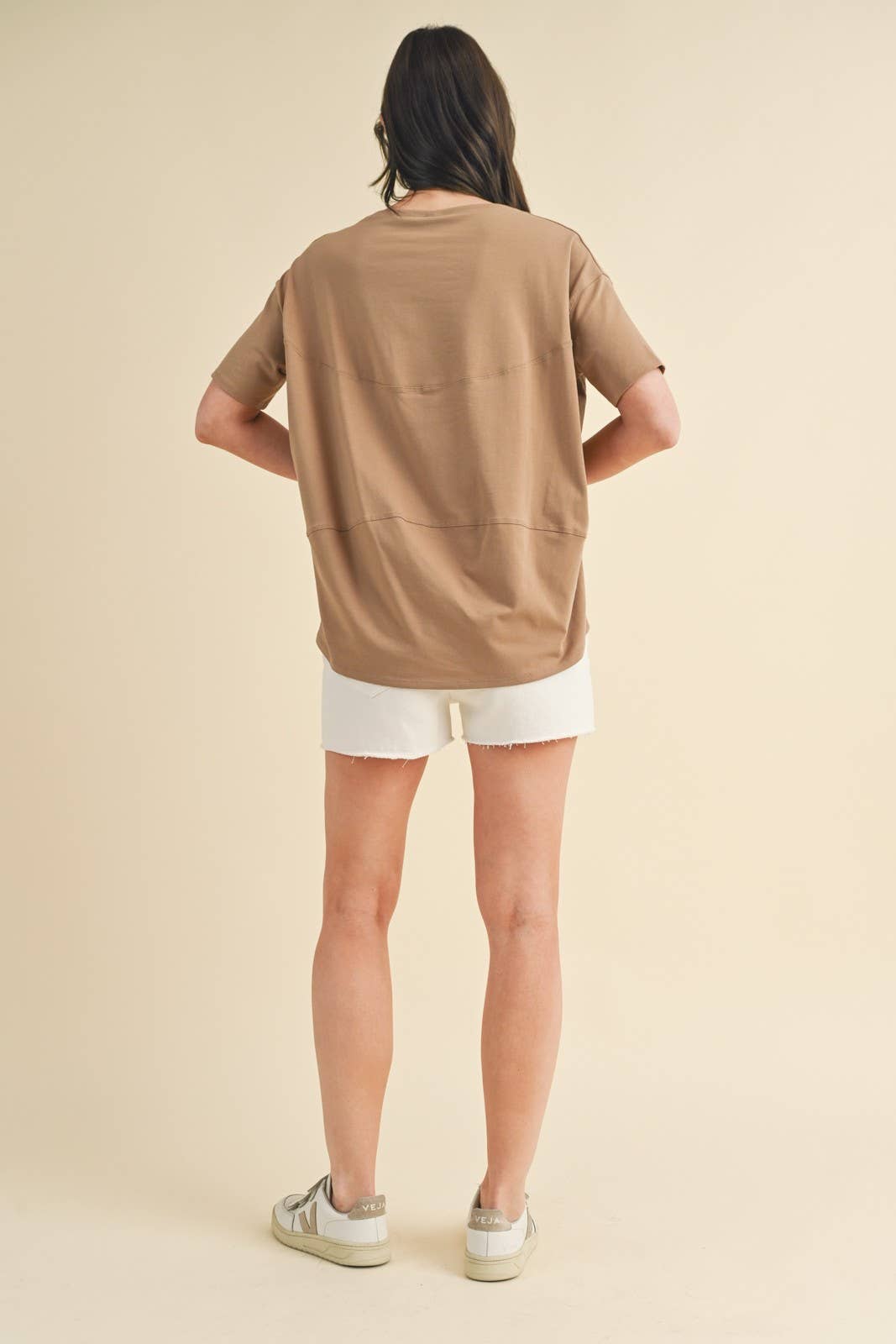 Boxy Mocha Crewneck