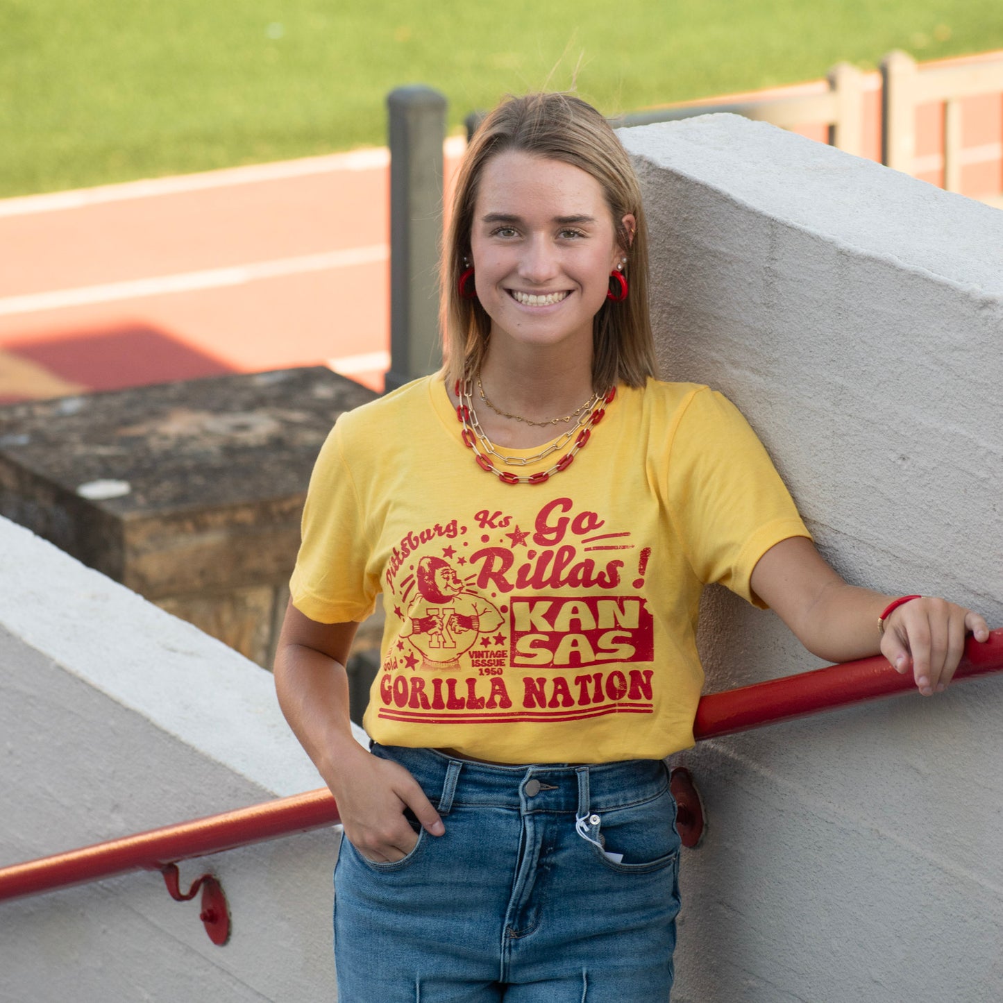 Retro Gorilla Pitt Yellow Tee (First Edition)