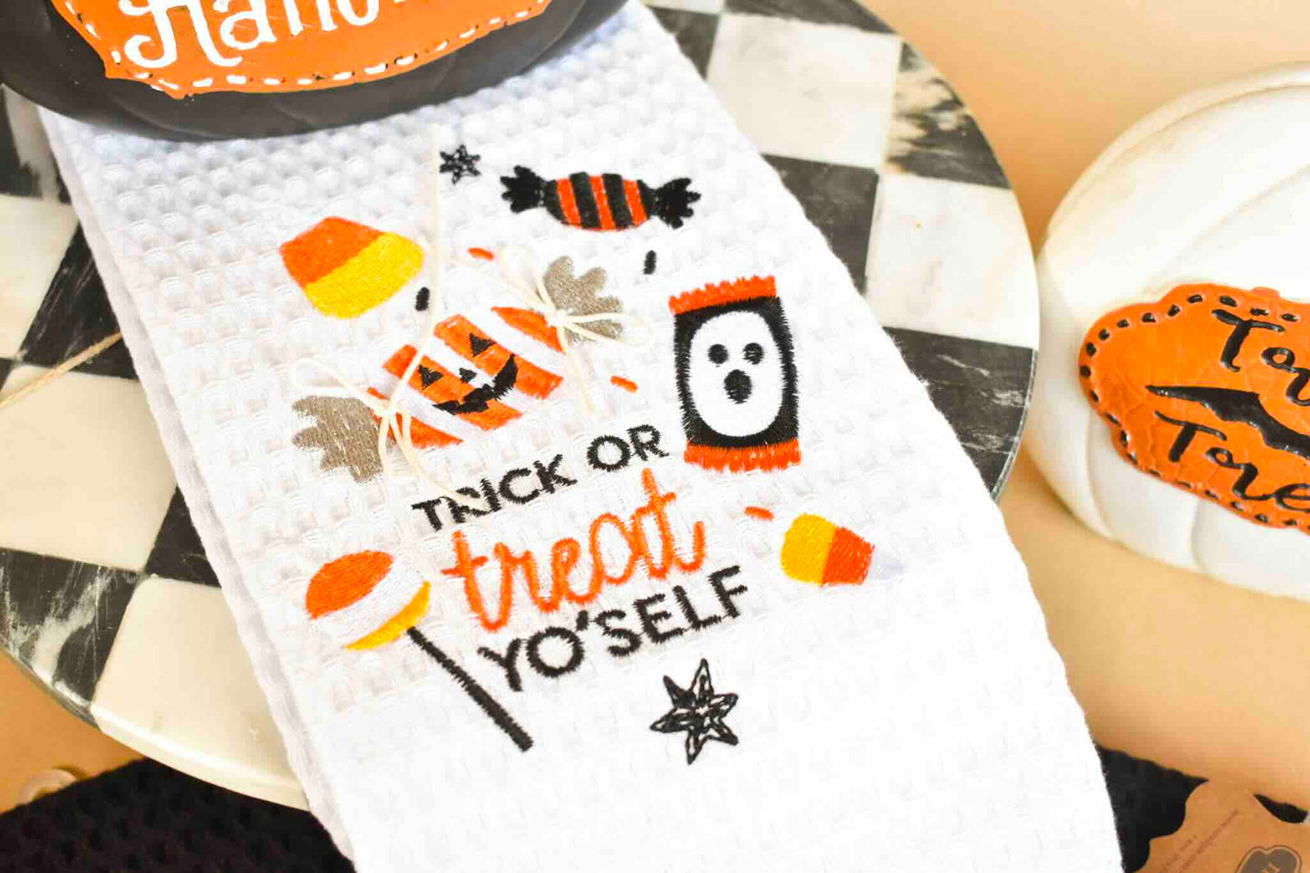 Halloween Waffle Towels (Mud Pie)