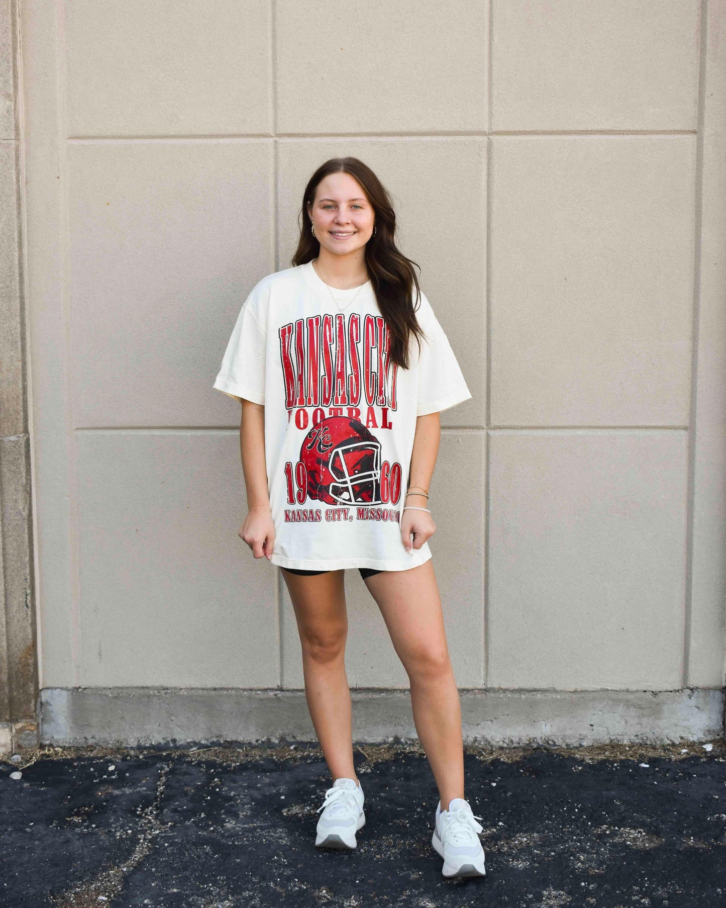 90's Vintage KC Football Oversized Tee