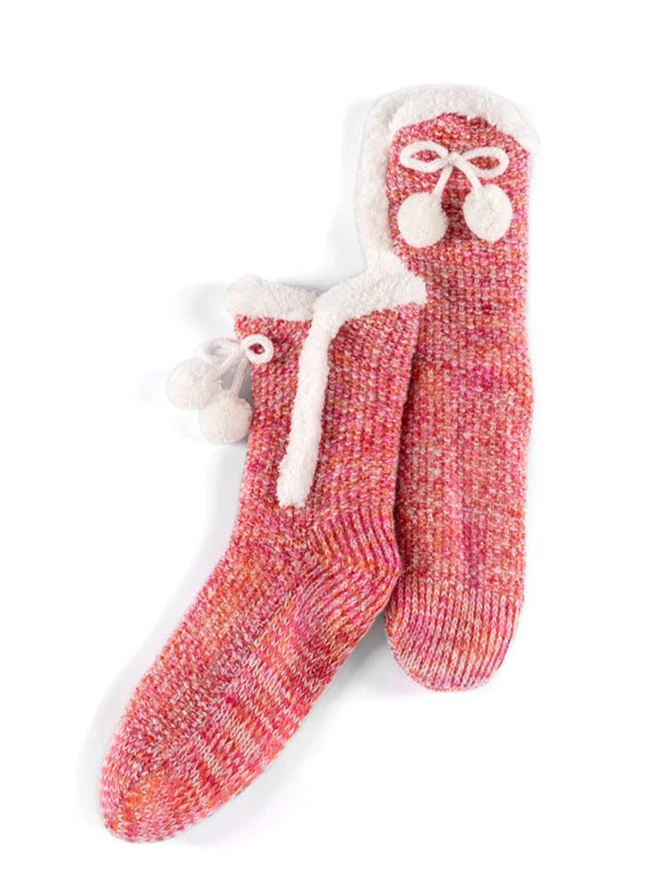 Yosemite Pink Slipper Socks (Shiraleah)