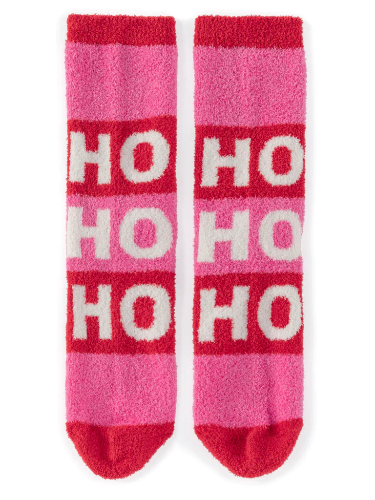 Pink HO HO HO Socks (Shiraleah)