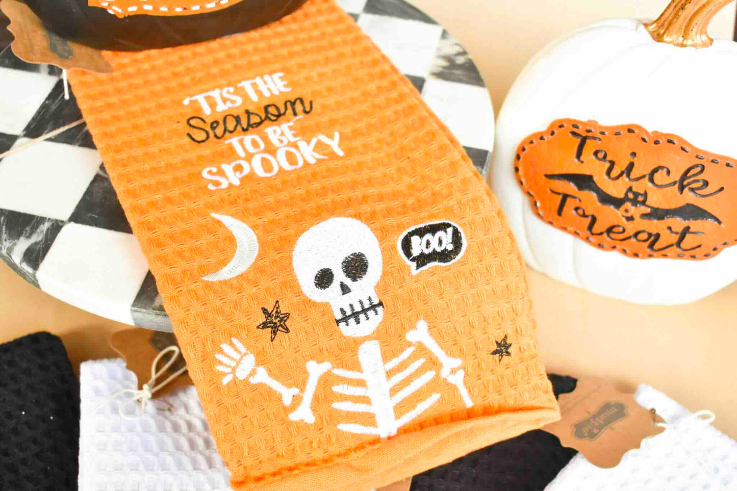 Halloween Waffle Towels (Mud Pie)