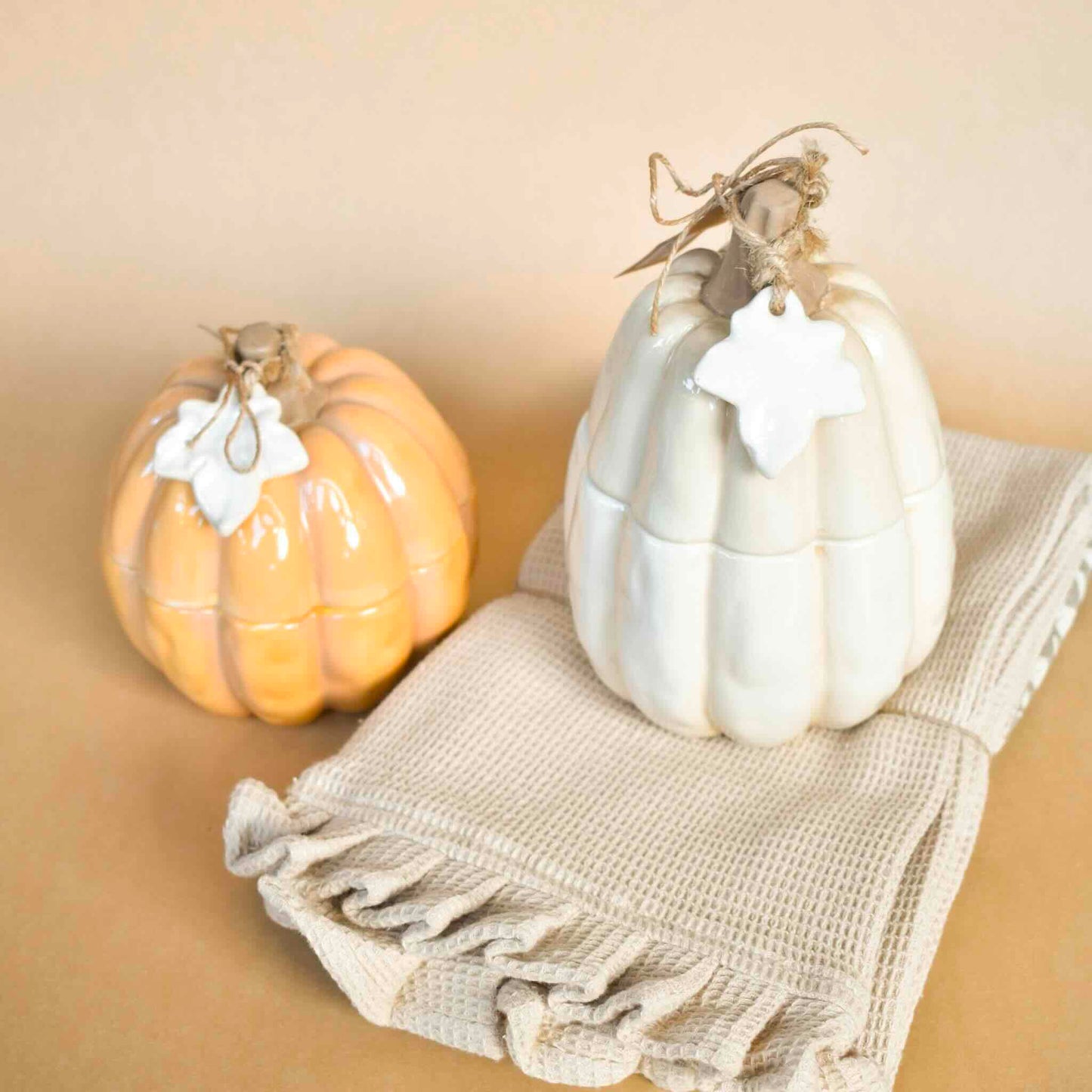 Ceramic Pumpkin Candle (Mud Pie)