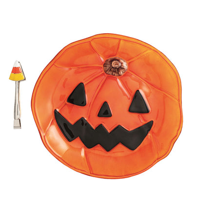 Jack-O-Lantern Platter Set