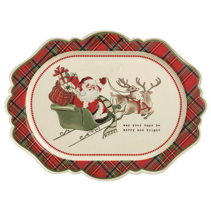 Christmas Tree Ornament Platter