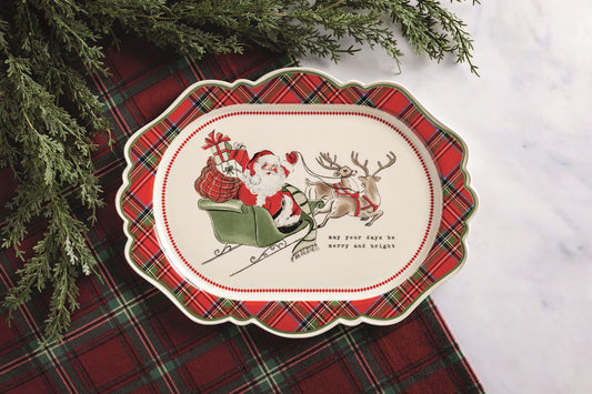 Christmas Tree Ornament Platter