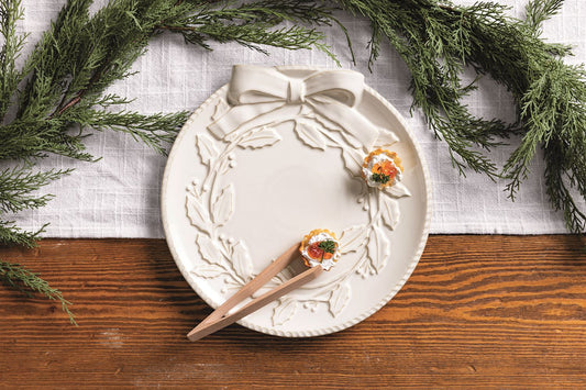 White Wreath Platte Set