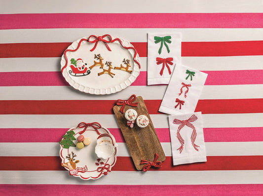 Santa Sleigh Platter