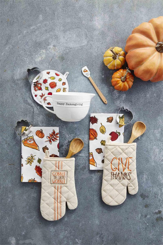 Gobble Oven Mitt & Towel Set