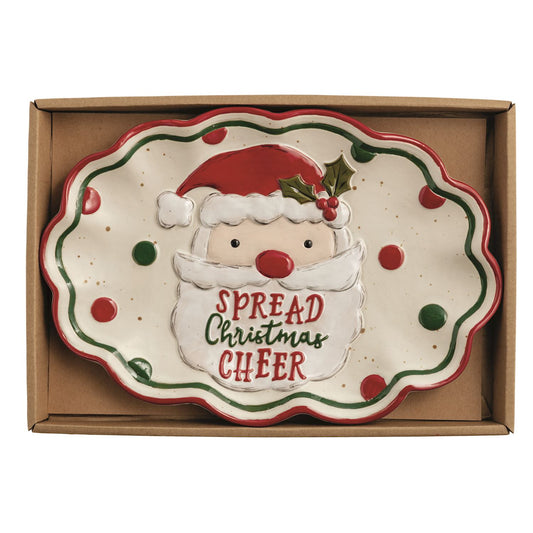 Santa Farm Christmas Sentiment Tray