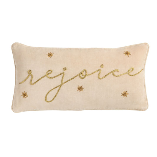 Rejoice Gold Pillow