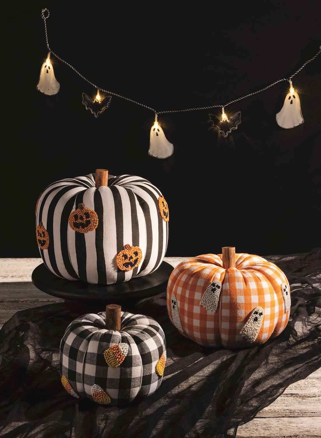 Beaded Icon Pumpkins