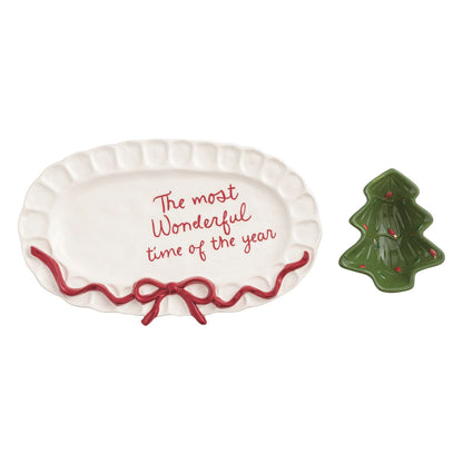 Bow Tree Platter & Tidbit