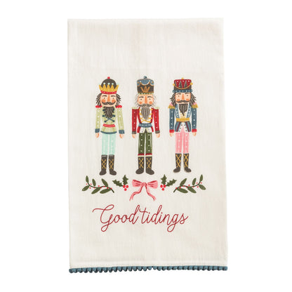Holiday Pom Trim Towels