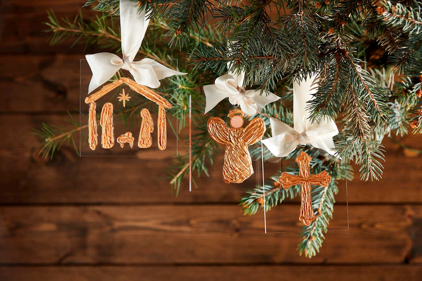 Gold Acrylic Ornaments