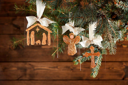 Gold Acrylic Ornaments