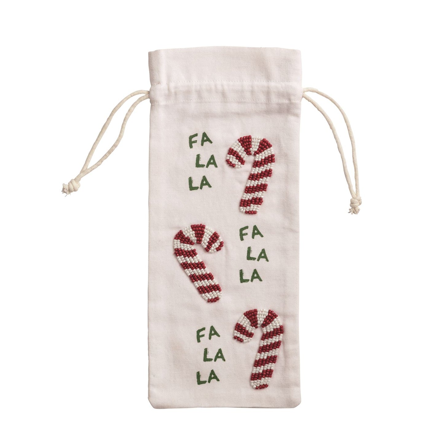 Xmas Beaded Wine Bags