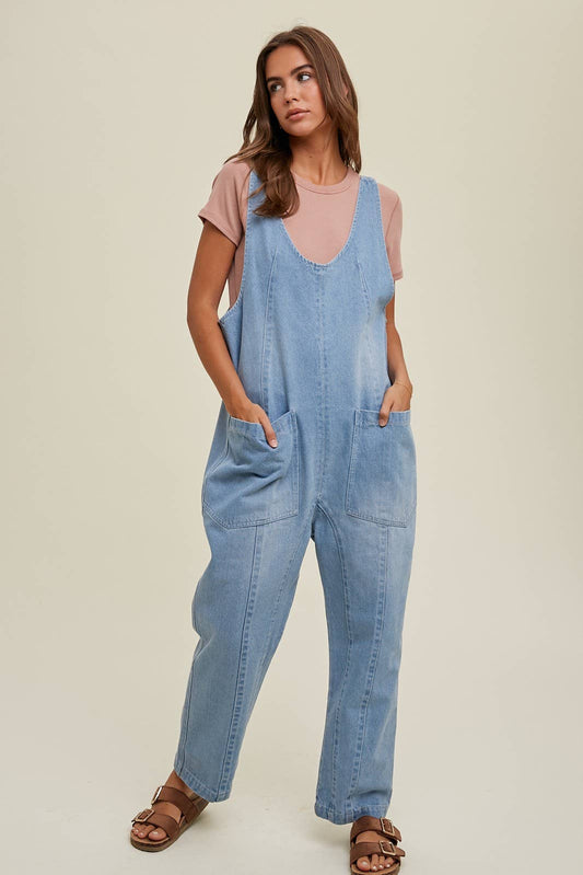 Boxy Denim Overall