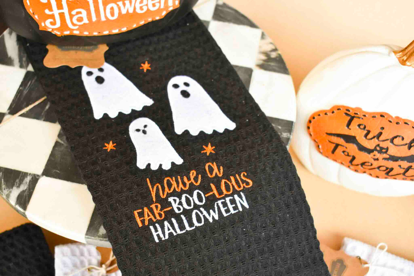 Halloween Waffle Towels (Mud Pie)