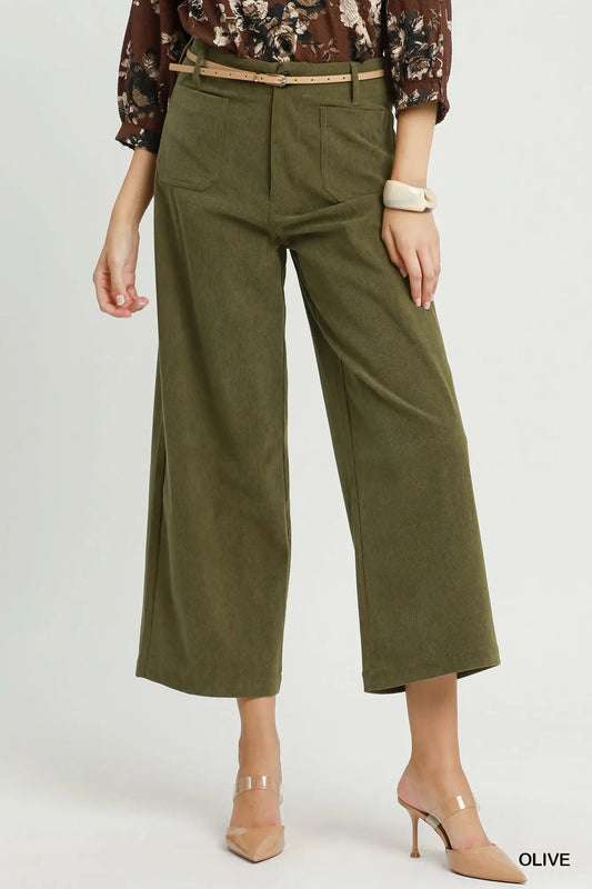 Corduroy Wide Leg Pants