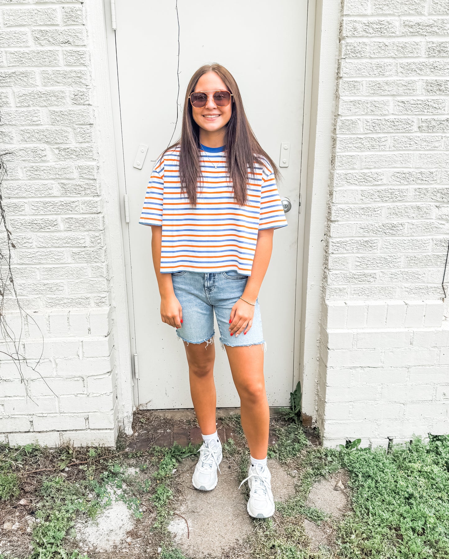 Maddox Stripe Box Tee (Dear John)